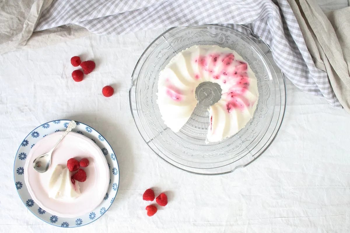 Frambozenpudding koolhydraatarm