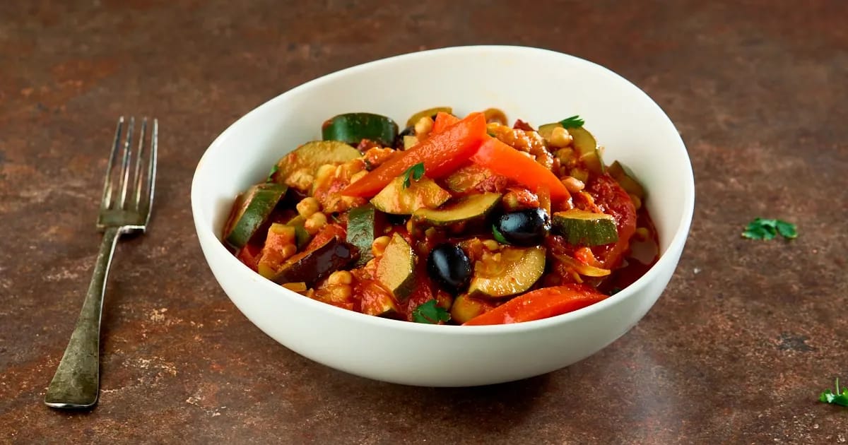 Mediterrane kikkererwtenschotel