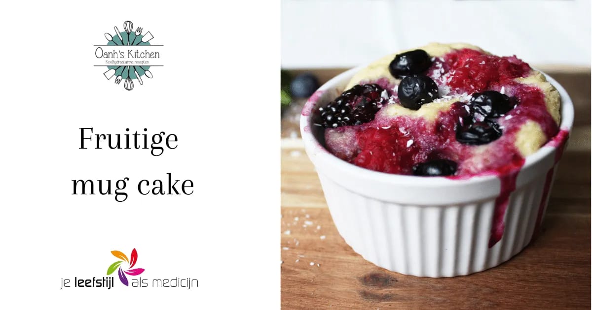 fruitige mug cake