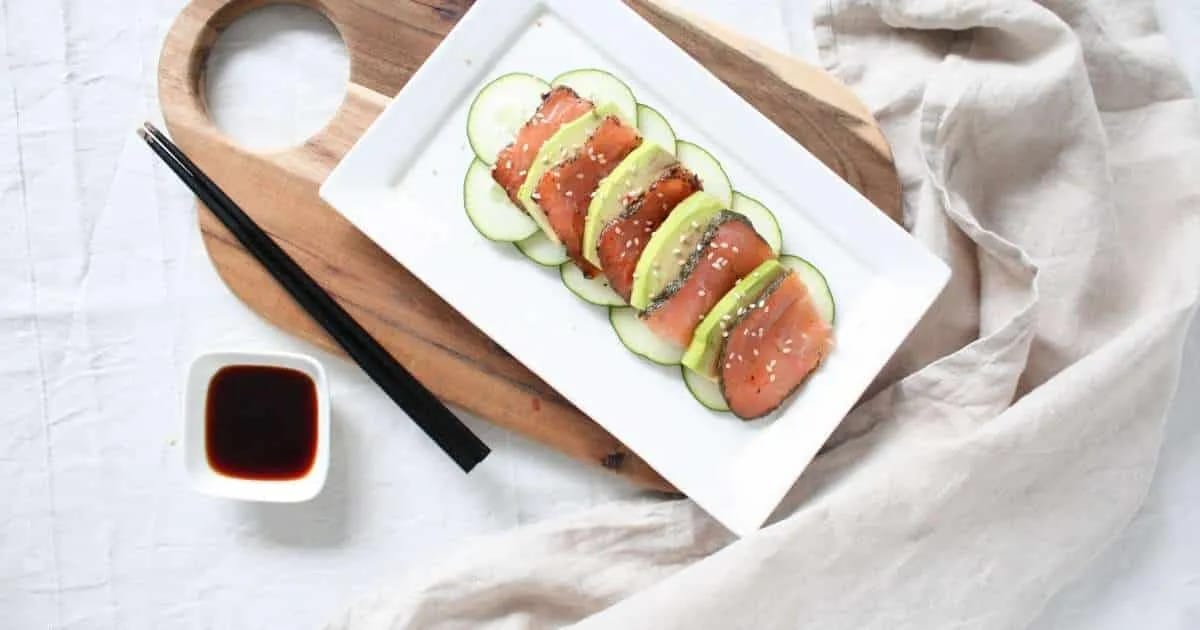 Aziatische zalmsalade