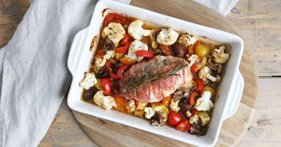 gevulde kip uit de oven