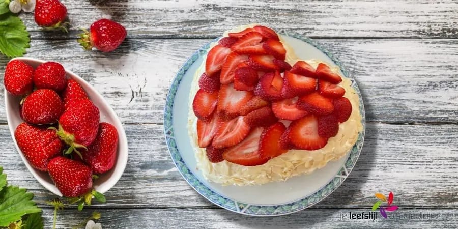 Koolhydraatarme slagroomtaart