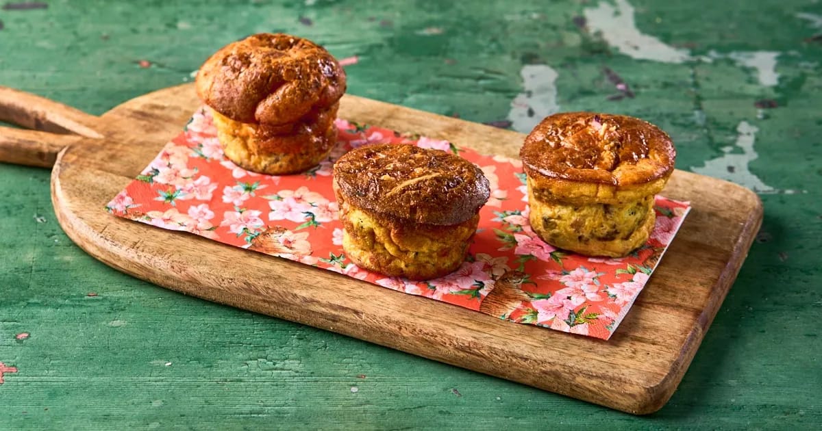 Carnivoor muffins met gehakt en spek