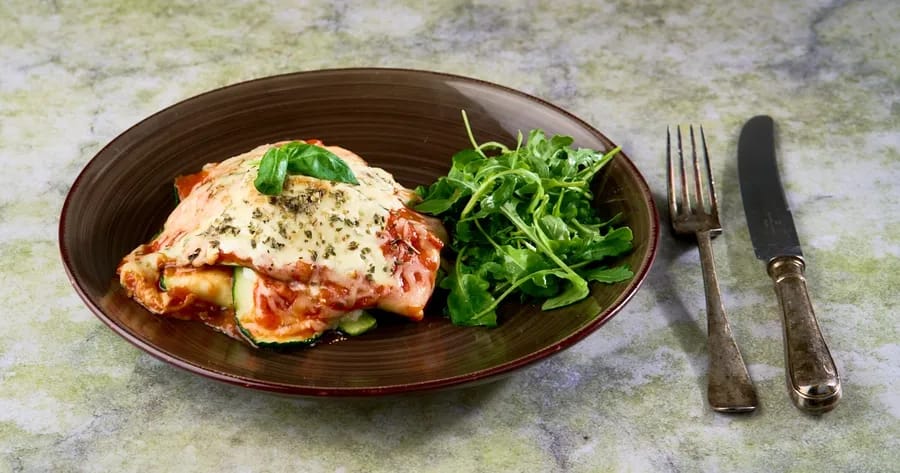 Parmigiana di zucchini - lasagne van courgette